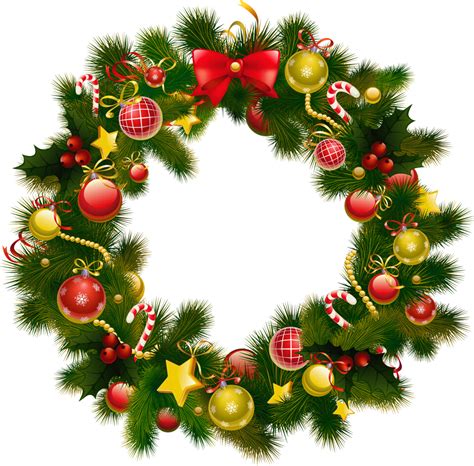 Discover free hd christmas garland png png images. Wreath Clipart