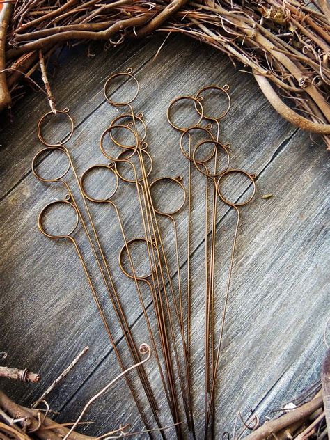 Wire Table Number Card Holder Wedding Holders Floral Stems Etsy