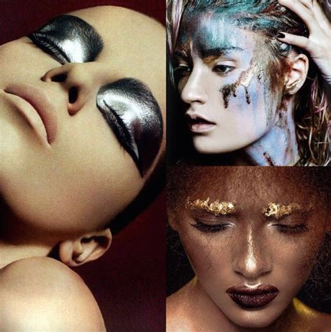 Stunning Metallic Makeup Metallic Makeup Makeup Halloween Face Makeup