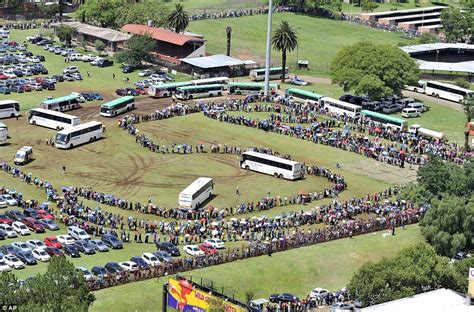 Oh, so we do have animation artists after all! Nelson Mandela mourners queue to see Madiba's casket ...