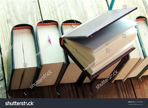 Pile Books Library On Back Stock Photo 561457888 Shutterstock