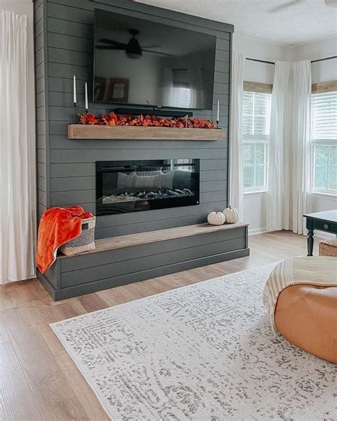 40 Beautiful Modern Shiplap Fireplace Ideas Nikkis Plate