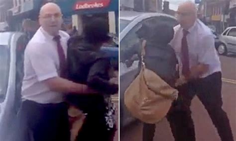 moment taxi driver makes citizen arrest after woman tries to flee his cab without paying £25 fare
