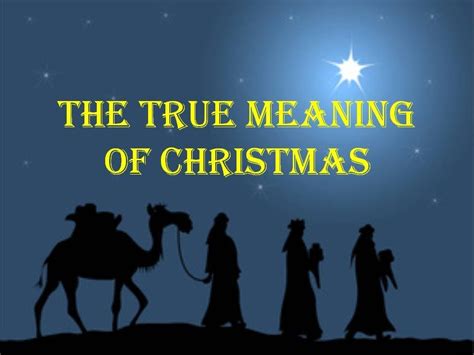 Christmas The True Meaning Youtube