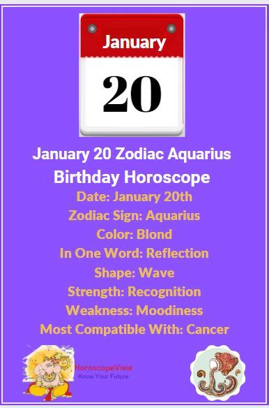 20 January Zodiac Sign Love Career Money And Personality