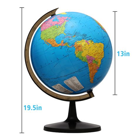 Buy 13 World Globe For Kids Learning Educational Rotating World Map