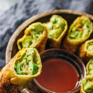 If you want a quick and easy sauce option without as many ingredients you can use a sweet chili sauce with some fresh cilanto and a bit of vinegar mixed in and save yourself. Avocado Egg Rolls With Sweet Chili Sauce - Savory Tooth