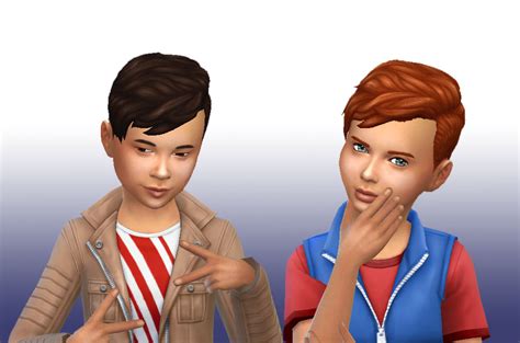My Sims 4 Blog Long Front Hair For Boys By Kiara24