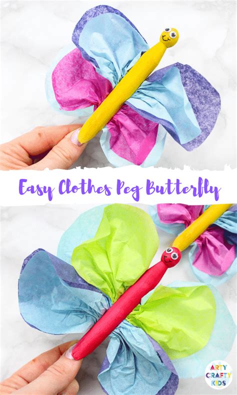 Butterfly Clothespin Craft For Kids To Make Arty Crafty Kids