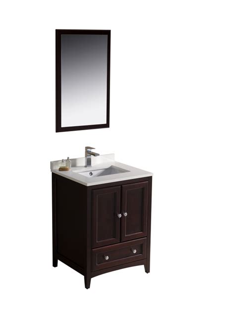 Save 12% more at checkout. 24 Inch Single Sink Bathroom Vanity in Mahogany UVFVN2024MH24