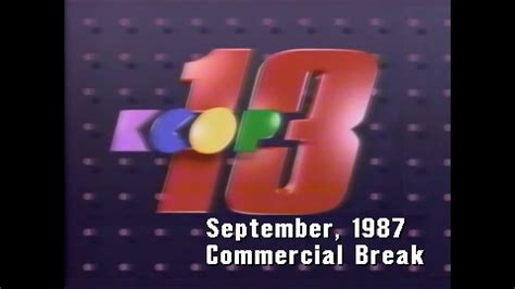 Kcop Channel 13 September 1987 Commercial Break Youtube