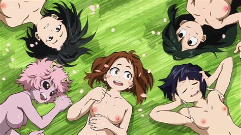 Ashido Mina Asui Tsuyu Hagakure Tooru Jirou Kyouka Uraraka Ochako