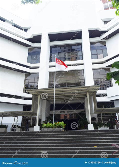 The Octagon State Courts Singapore Editorial Image Image Of