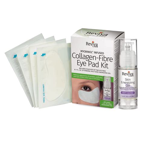 Collagen Fibre Eye Pads With Myoxinol Kit Reviva Labs