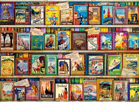 Ravensburger Vintage Travel Guides Jigsaw Puzzle 500 Pieces Pdk