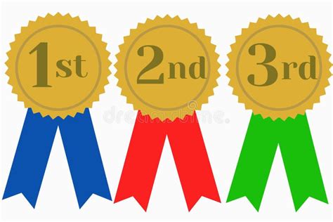 Printable First Second Third Place Ribbon