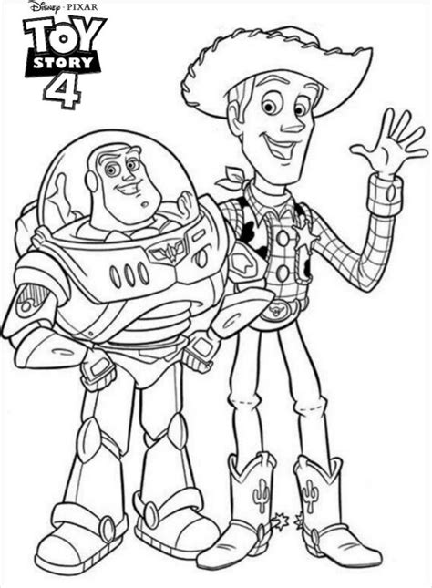 I adore the toy story films and the characters have been part of our family since the beginning. Buzz Lightyear and Sherrif Woody Toy Story 4 Coloring ...