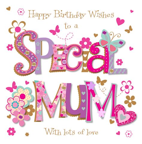 Special Mum Happy Birthday Greeting Card Cards Love Kates Free