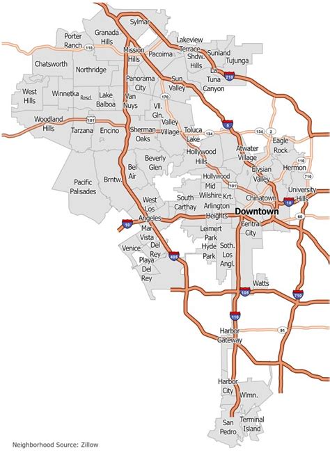 Los Angeles Neighborhood Map Gis Geography