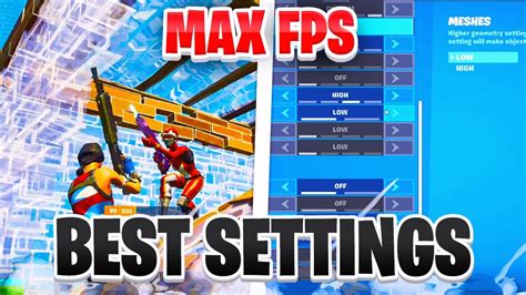 The Best Fortnite Settings For Highest Fps And Lowest Input Delay Youtube