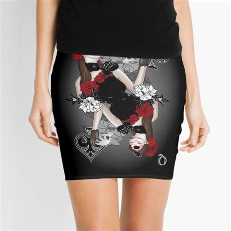 Queen Of Spades Mini Skirt For Sale By Charmyraven Redbubble
