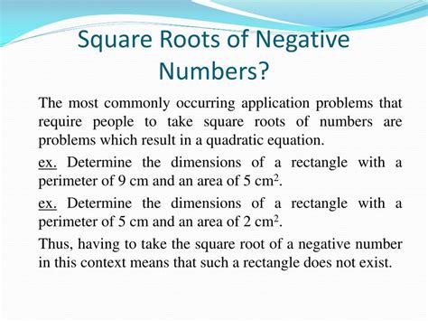 Arithmetically, it means given s, a procedure for finding a number which when multiplied by itself, yields s; PPT - A History of Complex Numbers PowerPoint Presentation ...