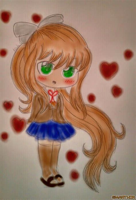 Hellowfirst Artchibi Monika Doki Doki Literature Club Amino