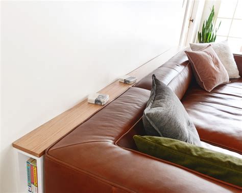 Diy Problem Solving A Slim Behind The Sofa Console Diy Sofa Table