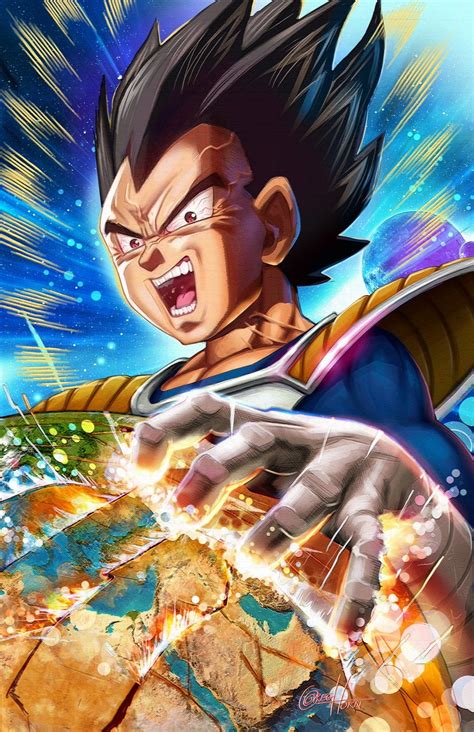It is the first animated dragon ball movie in seventeen years to have a theatrical release since the. Dragon Ball Z - Vegeta - high quality 11 x 17 digital ...