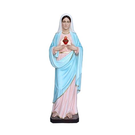 Sacred Heart Of Mary Statue Fiberglass 180 Cm 154001380