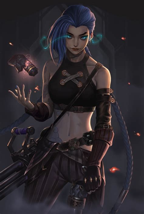 Jinx And Arcane Jinx League Of Legends And More Drawn By Jason Danbooru