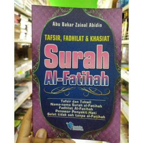 Buku Tafsir Fadhilat Dan Khasiat Surah Al Fatihah Shopee Malaysia