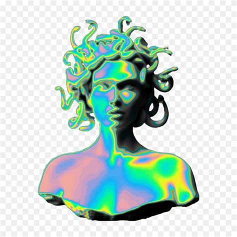 Ftestickers Sculpture Holographic Aesthetic Vaporwave Vaporwave