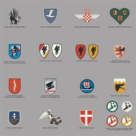 Restoredlogospage4png Emblems Luftwaffe The Unit