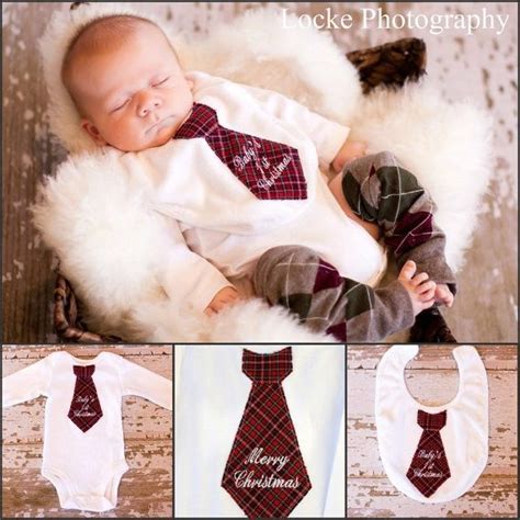 Tie It Up New Baby Boys Baby Love Christmas Ties Babys 1st Christmas