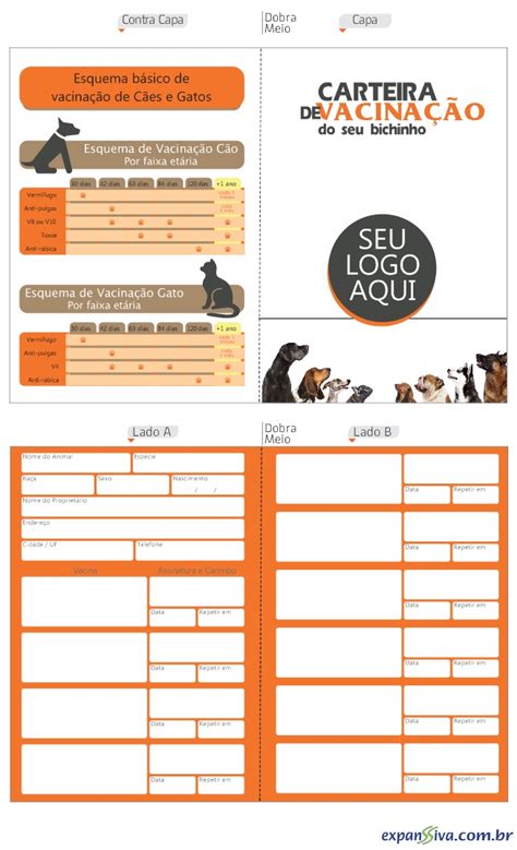 Devem comprovar a sua condição por meio de carteira de. Carteira de Vacinação para Veterinários M4917 | Gráfica ...