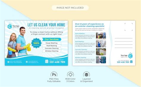 Premium Psd Home Cleaning Services Foreclosure Eddm Postcard Template