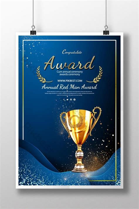 Blue falcon award is awarded to only a select few men in military service. High Fashion Blue Award Ceremony Poster Psd Free Download ...