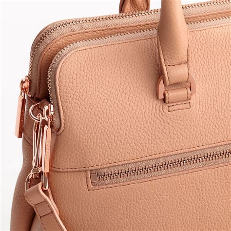 Modalu Pippa Classic Leather Grab Bag Dusky Pink