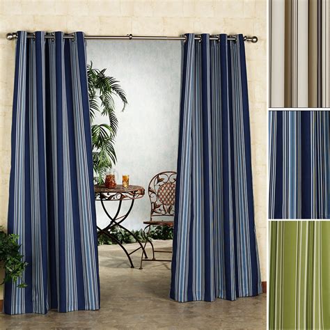 Indoor Outdoor Curtains Displaying Beautiful Details That Can Be The
