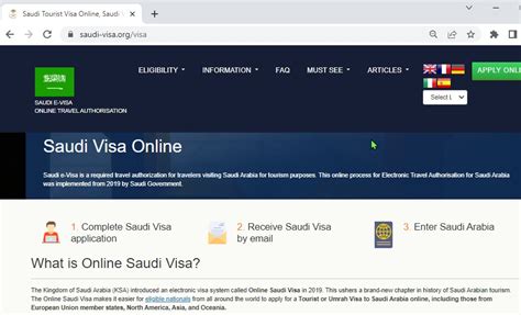 For Saudi Citizens Saudi Kingdom Of Saudi Arabia Official Visa Online