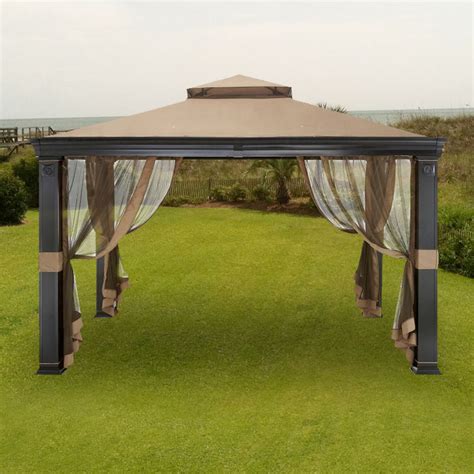 Shop our selection of gazebo covers & netting to help enclose your space from bugs and seasonal weather conditions. Target Tivering 10x12 2-Tiered Replacement Canopy Garden Winds