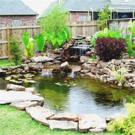 20 Cool Fish Pond Garden Landscaping Ideas For Backyard