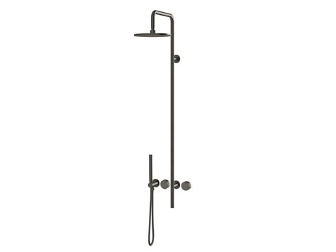 Milli Pure Progressive Column Shower Mixer Tap System 250mm With Hand