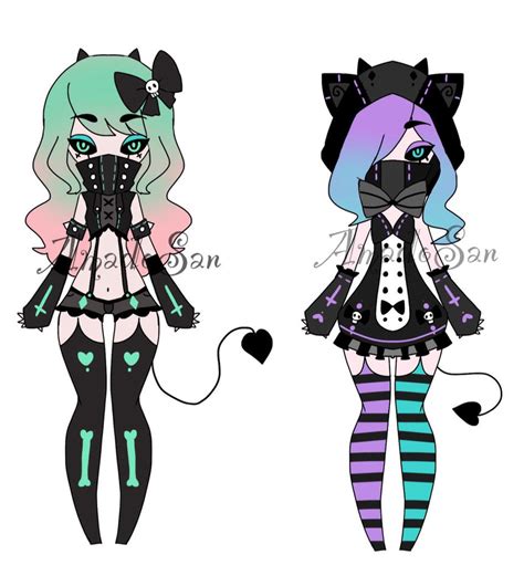 Pastel Goth Adoptables Closed By As Adoptables On Deviantart
