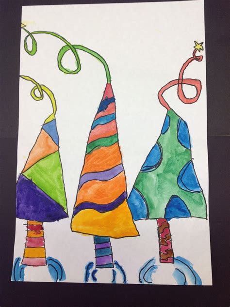 Color It Like You Mean It 5th Grades Whimsical Trees
