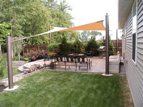 Not only do shade structures offer a welcome respite for sunny patios, they also provide the opportunity to make a stylish statement in the landscape. Misc Residential - Shade Sails LLC | Shade sails patio ...