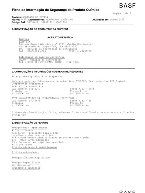 Acrilato de Butila_FISPQ