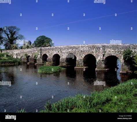 Bridge Across A River River Boyne County Meath Republic Of Ireland