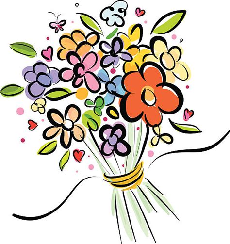 Bunch Of Flowers Illustrations Royalty Free Vector